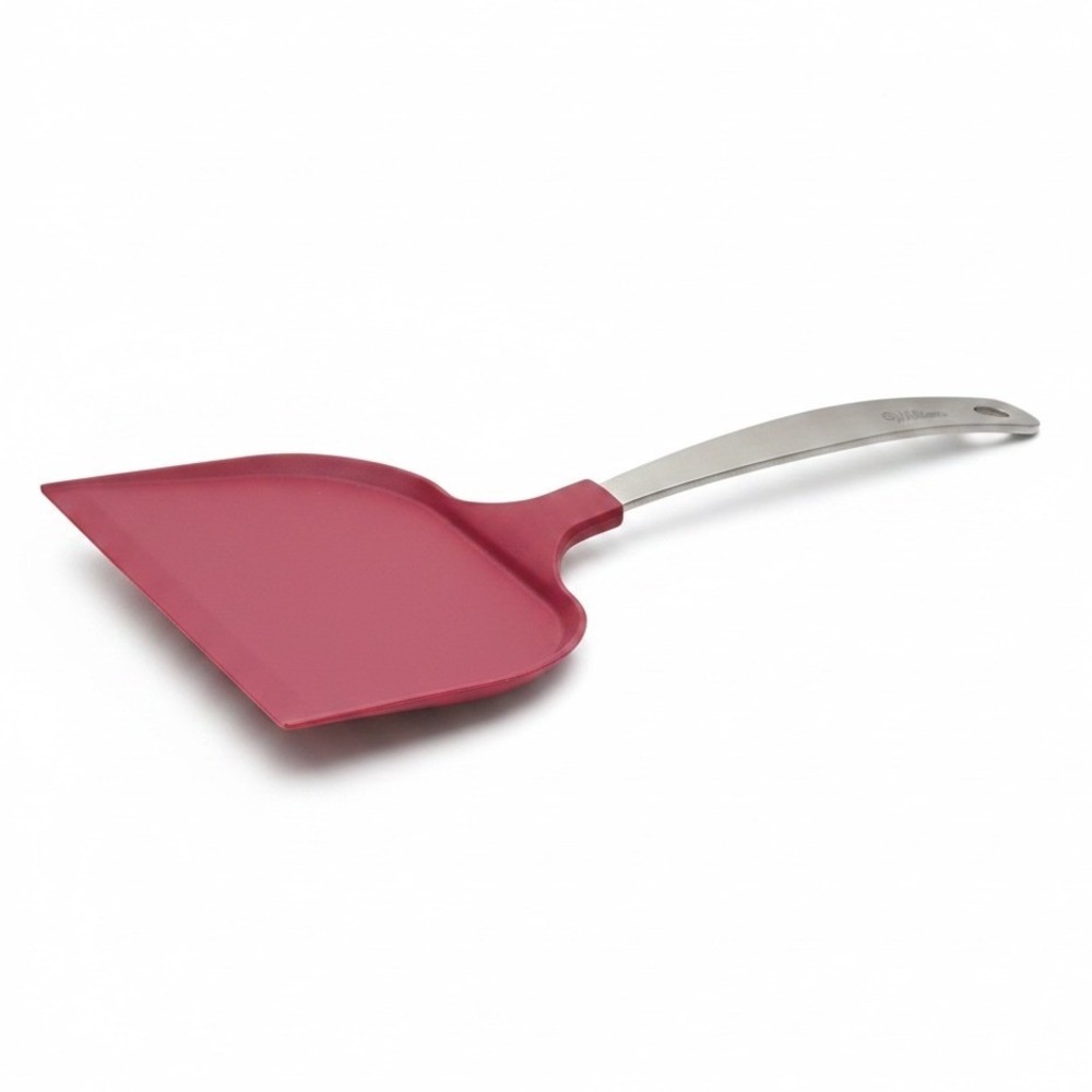 Wilton Jumbo Cookie Spatula Red Silicone Stainless Steel Metal Handle Turner
